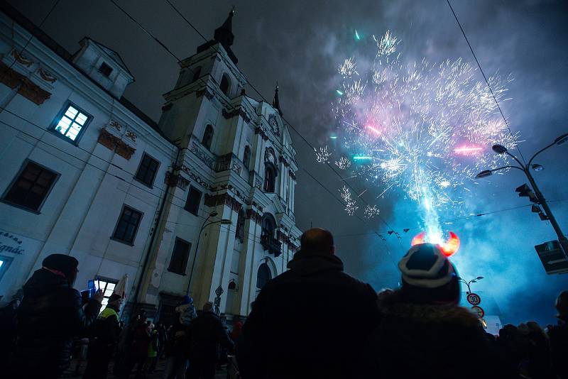 Svatomartinský průvod v Jihlavě.