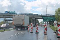 Stavební práce na jihlavském dálničním přivaděči, ilustrační foto.