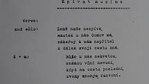 Textař Jaroslav Hájek poskytl text a noty nové písničky exkluzivně Jihlavskému deníku. Foto: Deník/Martin Singr