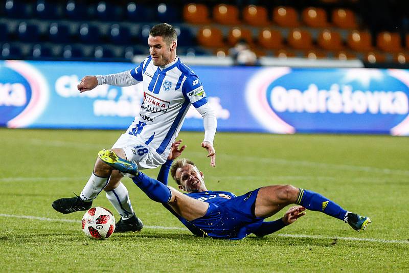 Utkání 17. kola FNL mezi FC Vysočina Jihlava a 1. SC Znojmo.