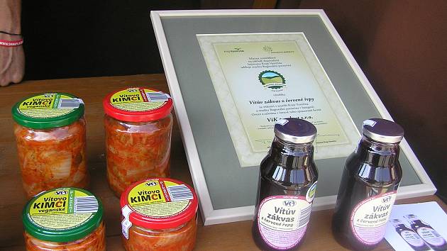 Vyhlášení soutěže Regionální potravina Vysočiny na Masarykově náměstí v Jihlavě