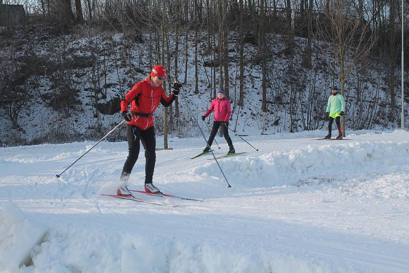 Od poloviny ledna mají běžkaři v Jihlavě k dispozici okruh dlouhý 660 metrů.