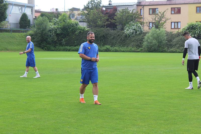 Tomáš Josl na prvním tréninku FC Vysočina před novou sezonou.