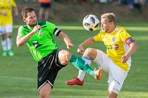 Utkání 1. kola MOL CUPu mezi SFK Vrchovina a FC Vysočina Jihlava.