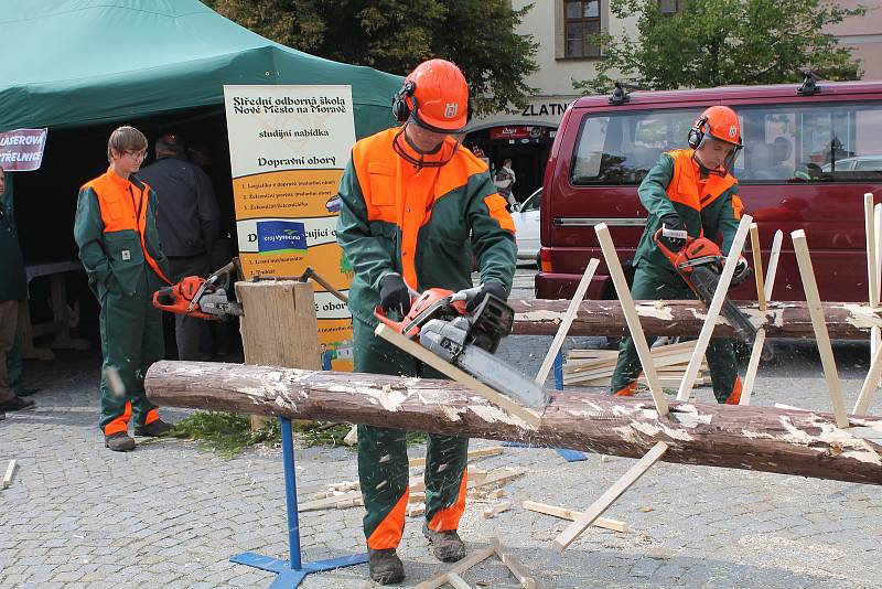 Masarykovo náměstí v Jihlavě ožilo aktivitami středních škol, zemědělců, chovatelů a dalších.