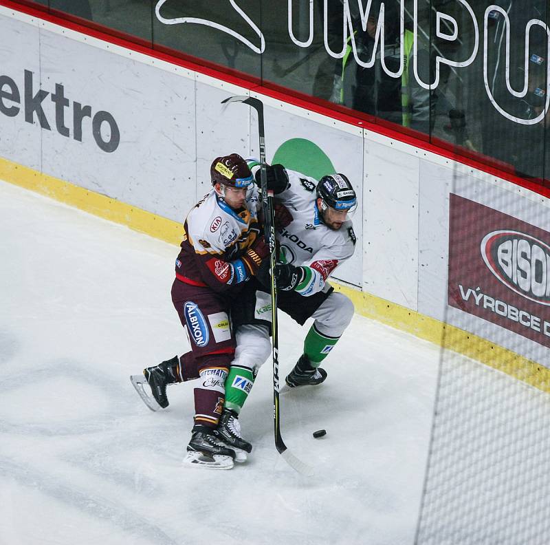 Zápas 27.kola hokejové extraligy mezi HC Dukla Jihlava a BK Mladá Boleslav.