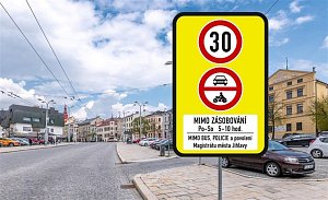 Nové dopravní značení v ulicích Jihlavy.