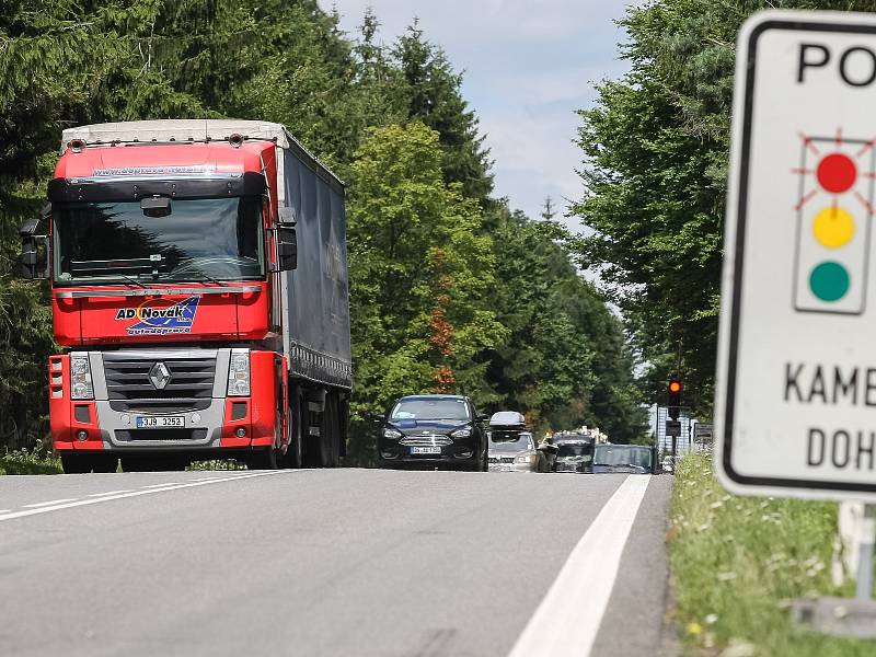 Rekonstrukce silnice č. 38 mezi Stonařovem a Dlouhou Brtnicí.