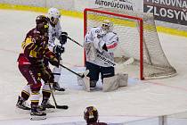Utkání 15. kola hokejové Chance ligy mezi HC Dukla Jihlava a SC Kolín vyhrál domácí celek 6:0.
