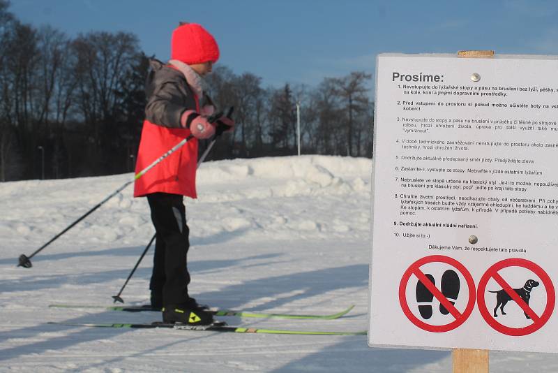 Od poloviny ledna mají běžkaři v Jihlavě k dispozici okruh dlouhý 660 metrů.