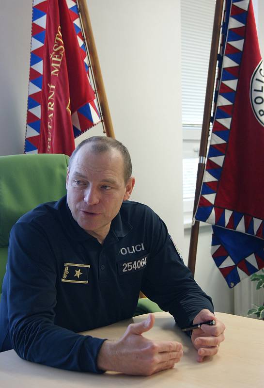 Ředitel Krajského ředitelství policie kraje Vysočina, brigádní generál Miloš Trojánek.