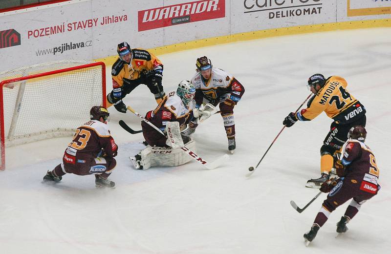 Zápas 36. kola hokejové extraligy HC Dukla Jihlava - HC Verva Litvínov.