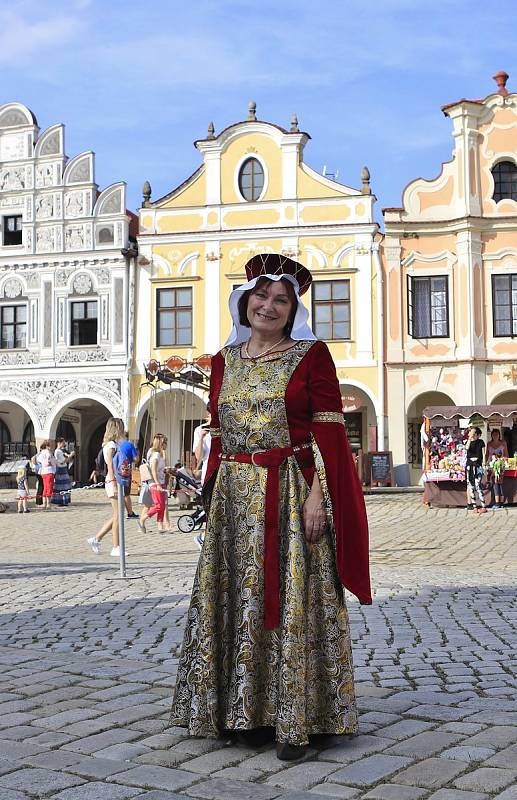 Historické slavnosti v Telči a následné lety balónem.