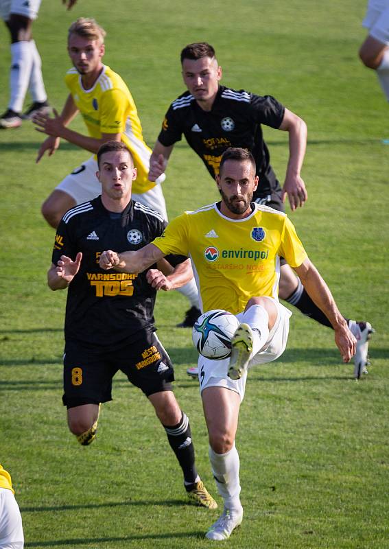 Fotbalové utkání 1. kola FNL mezi FC Vysočina Jihlava a FK Vansdorf.