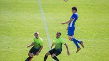 Fotbalové utkání 28. kola FNL mezi FC Vysočina Jihlava a 1. SK Prostějov.