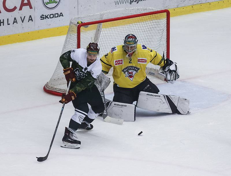 Utkání 22. kola Chance ligy mezi HC Dukla Jihlava a HC Slovan Ústí nad Labem.