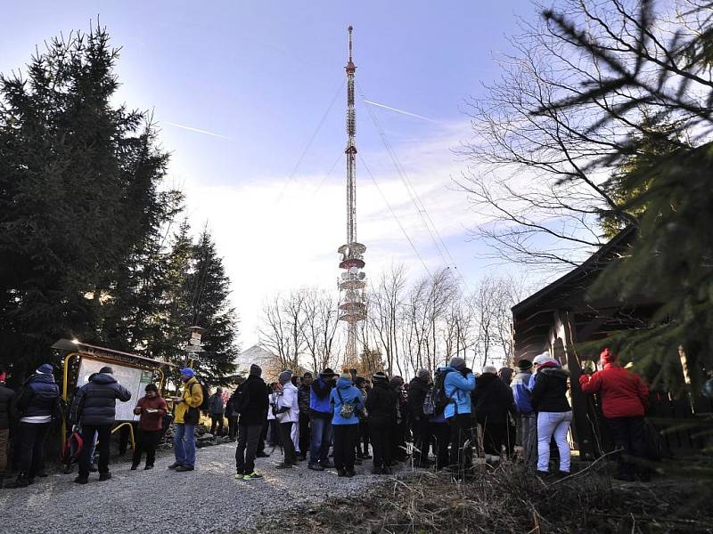 Výšlap na Javořici poslední den roku 2015