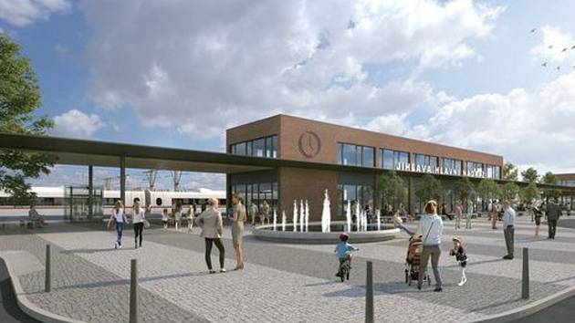 Studie centrálního dopravního terminálu počítá s lokalitou současné železniční zastávky Jihlava město.