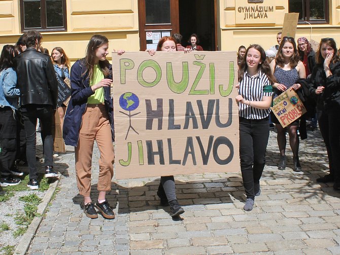 Fridays for future. Studenti jihlavského gymnázia se připojili k světové kampani.