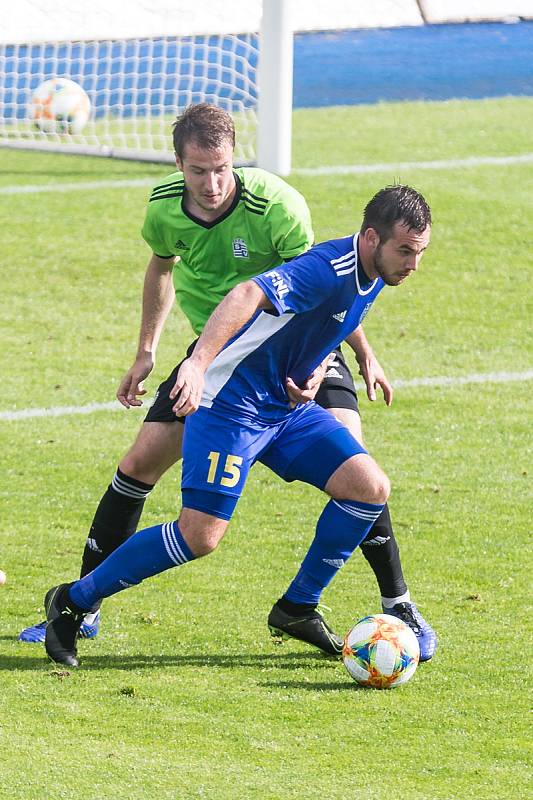 Fotbalové utkání 26. kola FNL mezi FC Vysočina Jihlava a FC Slavoj Vyšehrad.