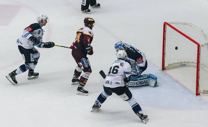 Zápas 22. kola hokejové extraligy mezi HC Dukla Jihlava a HC Škoda Plzeň.