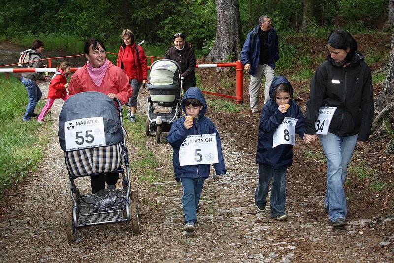 Maminky s kočárky, běžci, cyklisté i jezdci na koloběžkách. Ti všichni se v sobotu sešli v táboře u Rohozné na sedmém ročníku tradičního půlmaratonu.