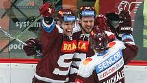 Zápas 41. kola hokejové extraligy mezi HC Dukla Jihlava a HC Sparta Praha.