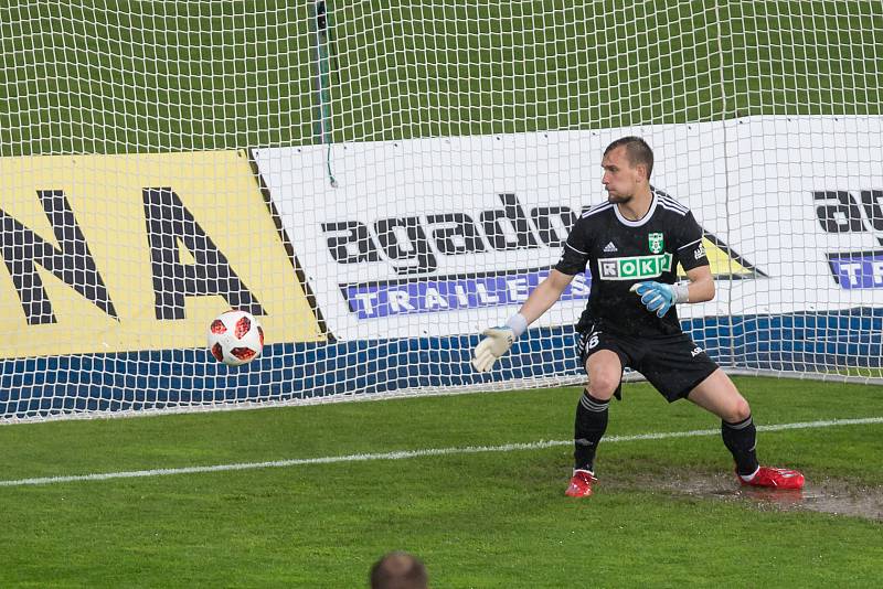 Odvetné utkání baráže o účast v první fotbalové lize mezi FC Vysočina Jihlava a MFK Karviná.