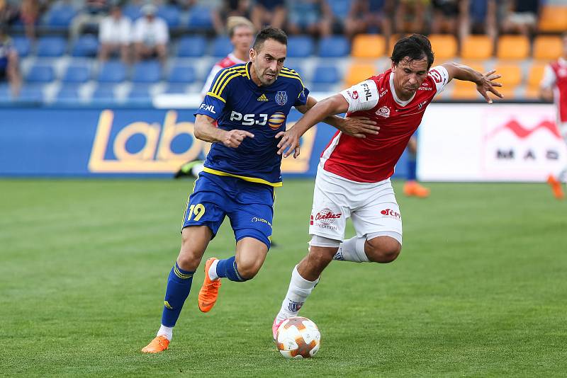 Zápas 2. kola Fortuna národní ligy mezi FC Vysočina Jihlava a FK Pardubice.