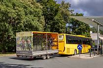 Turistické autobusy s přepravou kol vyjíždějí na konci května.