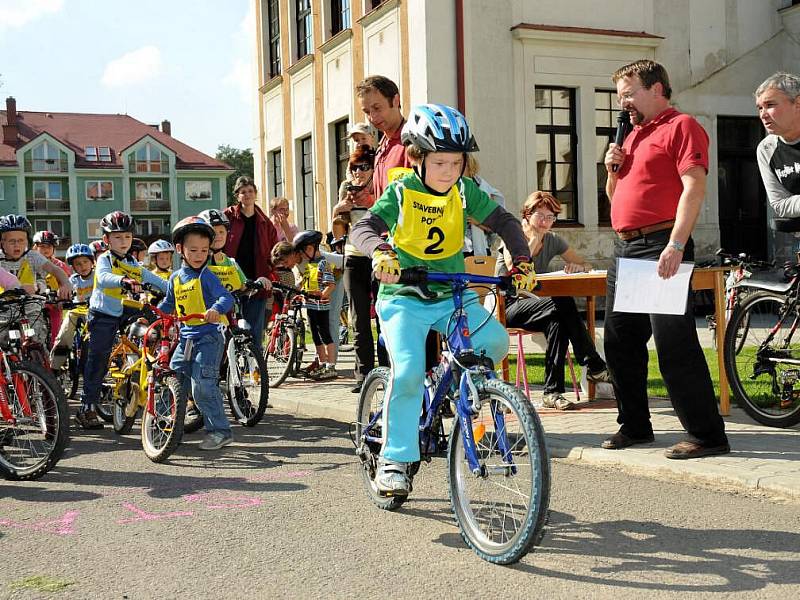 Cyklistické závody do vrchu.