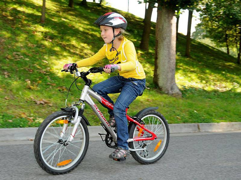 Cyklistické závody do vrchu.