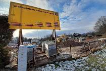 Práce na stavbě rychlého občerstvení McDonald's v polském příhraničním městě Kudowa Zdrój začaly na konci listopadu 2023. Takto vypadá staveniště v polovině ledna 2024.