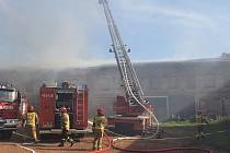 Požár zemědělského objektu v Šonově na Broumovsku.