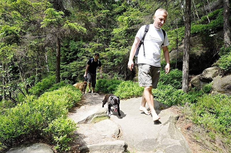 Bosá turistika v Broumovských stěnách