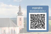 Broumovská farnost zavádí možnost elektronických darů na záchranu místních kostelů prostřednictvím QR kódů.
