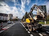 Dokončování rekonstrukce silnice z Náchoda na Polsko.