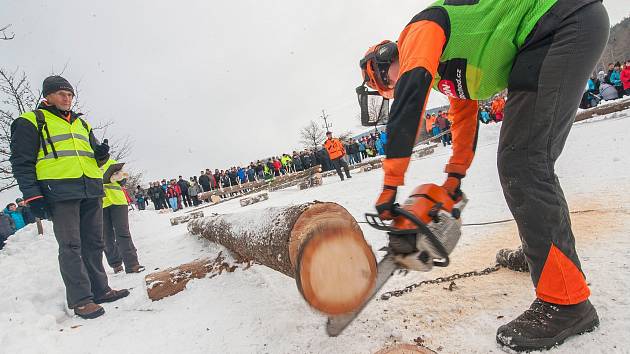 Dřevorubci závodili ve sněhu - Hradecký deník