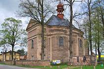 Kostel sv. Barbory, obec Otovice (1725–1727, Kryštof Dientzenhofer).