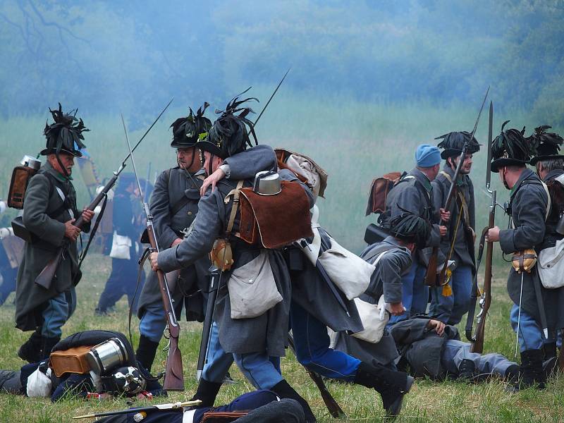 Bitevní ukázky se zúčastnilo zhruba 130 mužů v uniformách rakouské i pruské armády. Překvapení se nekonalo, opět zvítězilo Prusko.