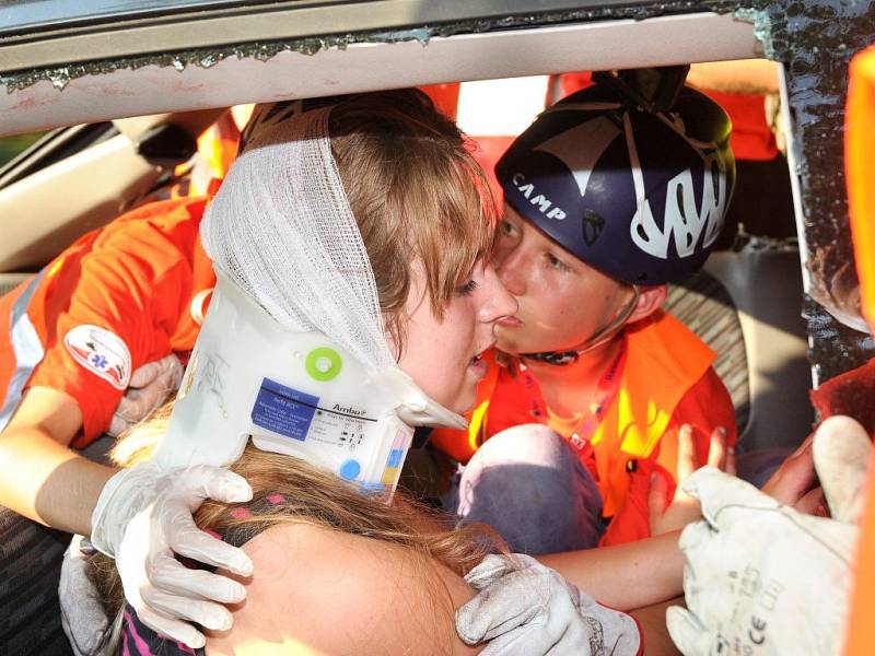 O ADRENALINOVÉ akce není na Rescue Campu nouze. Děti si ale poradí v každé situaci.