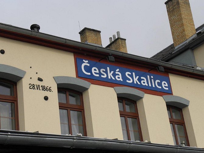 Vlakové nádraží v České Skalici