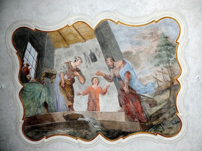 BROUMOVSKÝ BENEDIKTINSKÝ KLÁŠTER zdobí zrestaurované fresky, které jsou unikátním dílem starých mistrů. 