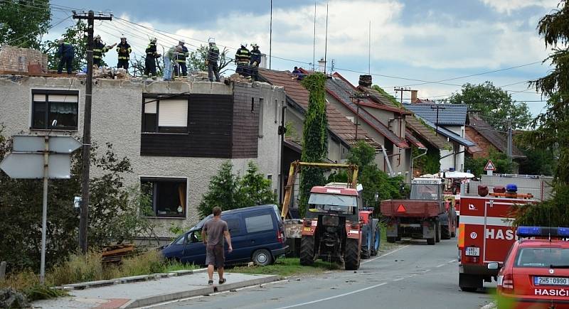 Větrná smršť v Bohuslavicích nad Metují