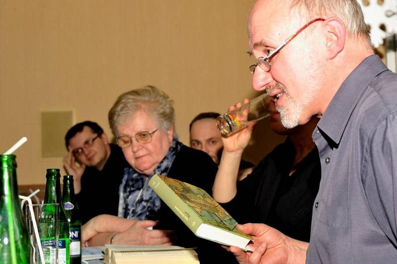 Setkání se spisovatelkou Olgou Tokarczukovou.