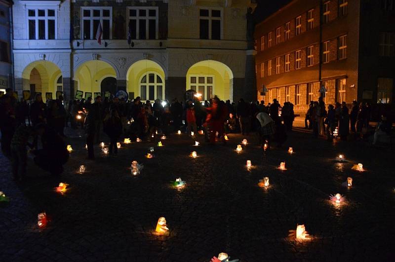 Hodina Země v Náchodě.