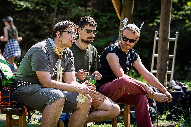 Skauti vyrazili do Maršovského údolí poměřit síly v různých  dovednostech.