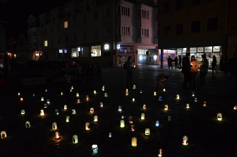 Hodina Země v Náchodě.