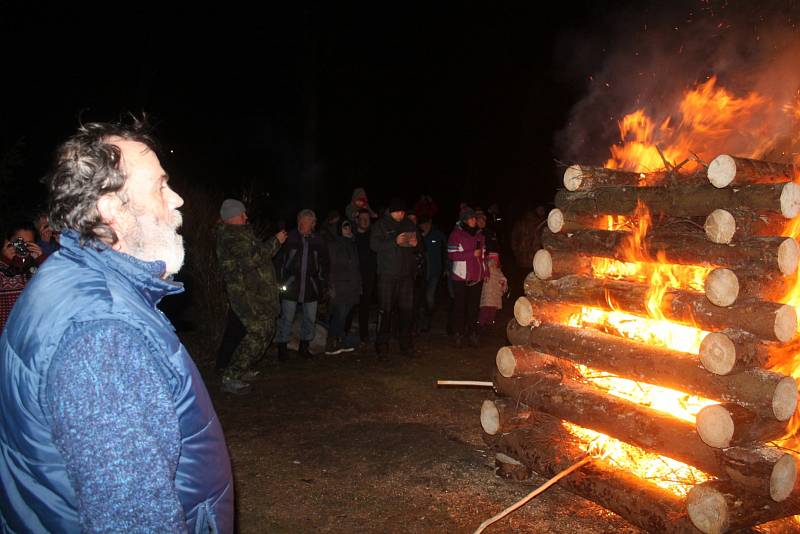 Zimní táboření na Hvězdě.