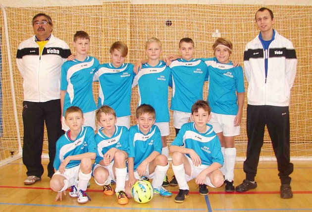 DRUHOU příčku obsadil na turnaji Zimní halové ligy v Třebši výběr OFS Náchod kategorie U12.